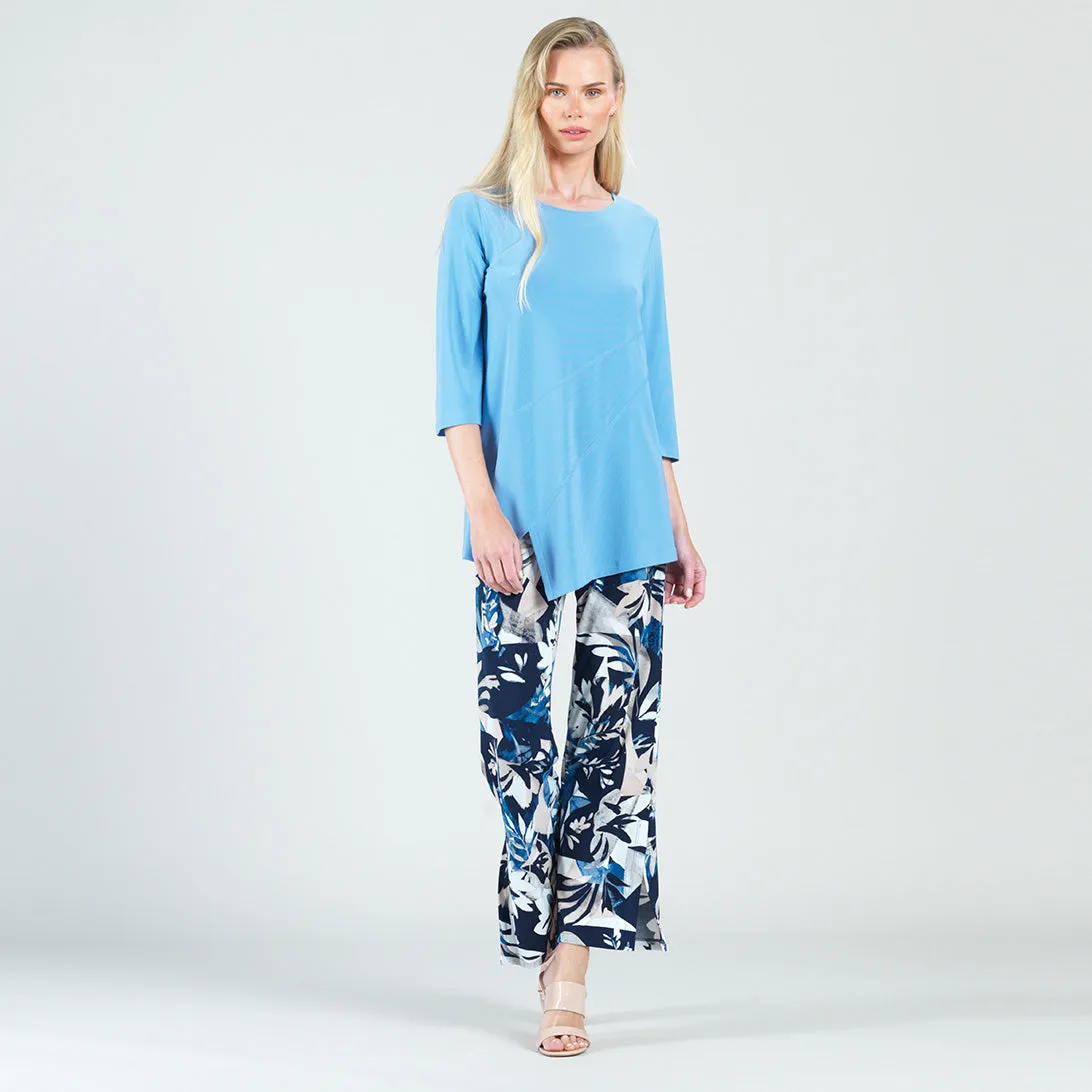 Stitch Line Angle Vent Tunic - Vista Blue - Final Sale!