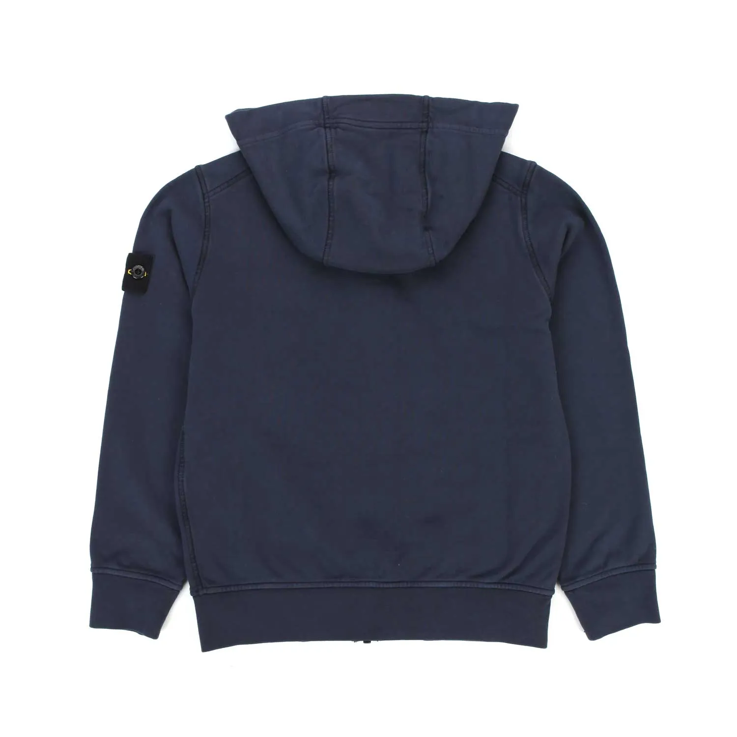 Stone Island Blue Hoodie Sweatshirt With Logo Patch For Child And Teen