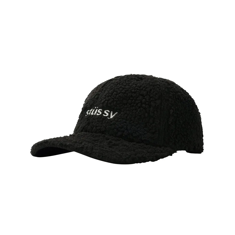 Stussy Sherpa Fleece Low Pro Cap Black 131954