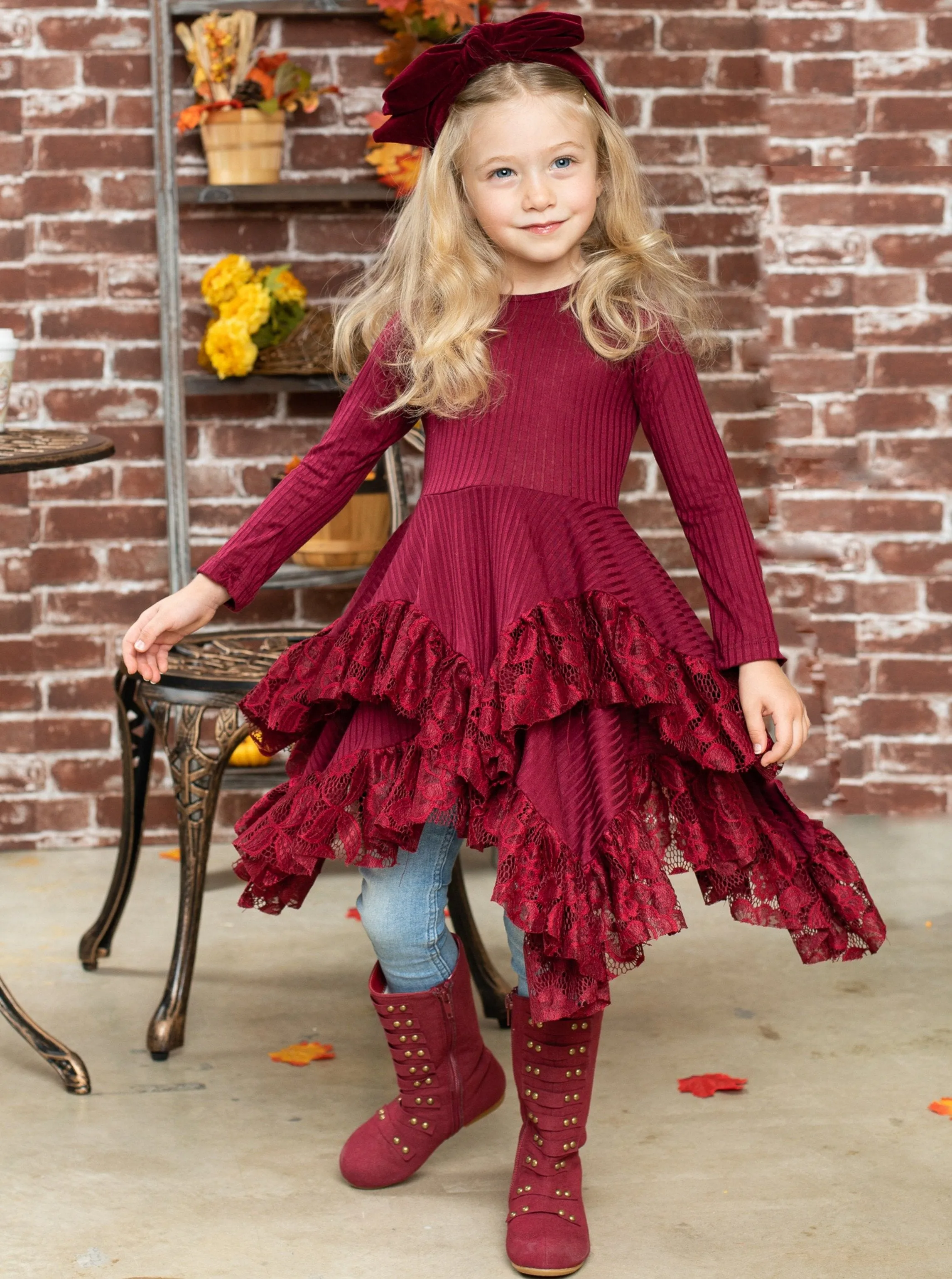 Style Queen Cranberry Tunic Dress