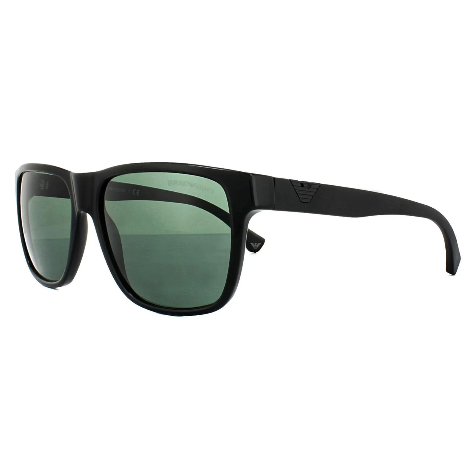 Sunglasses | Rectangle Black Grey Green Sunglasses | Emporio Armani