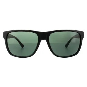 Sunglasses | Rectangle Black Grey Green Sunglasses | Emporio Armani