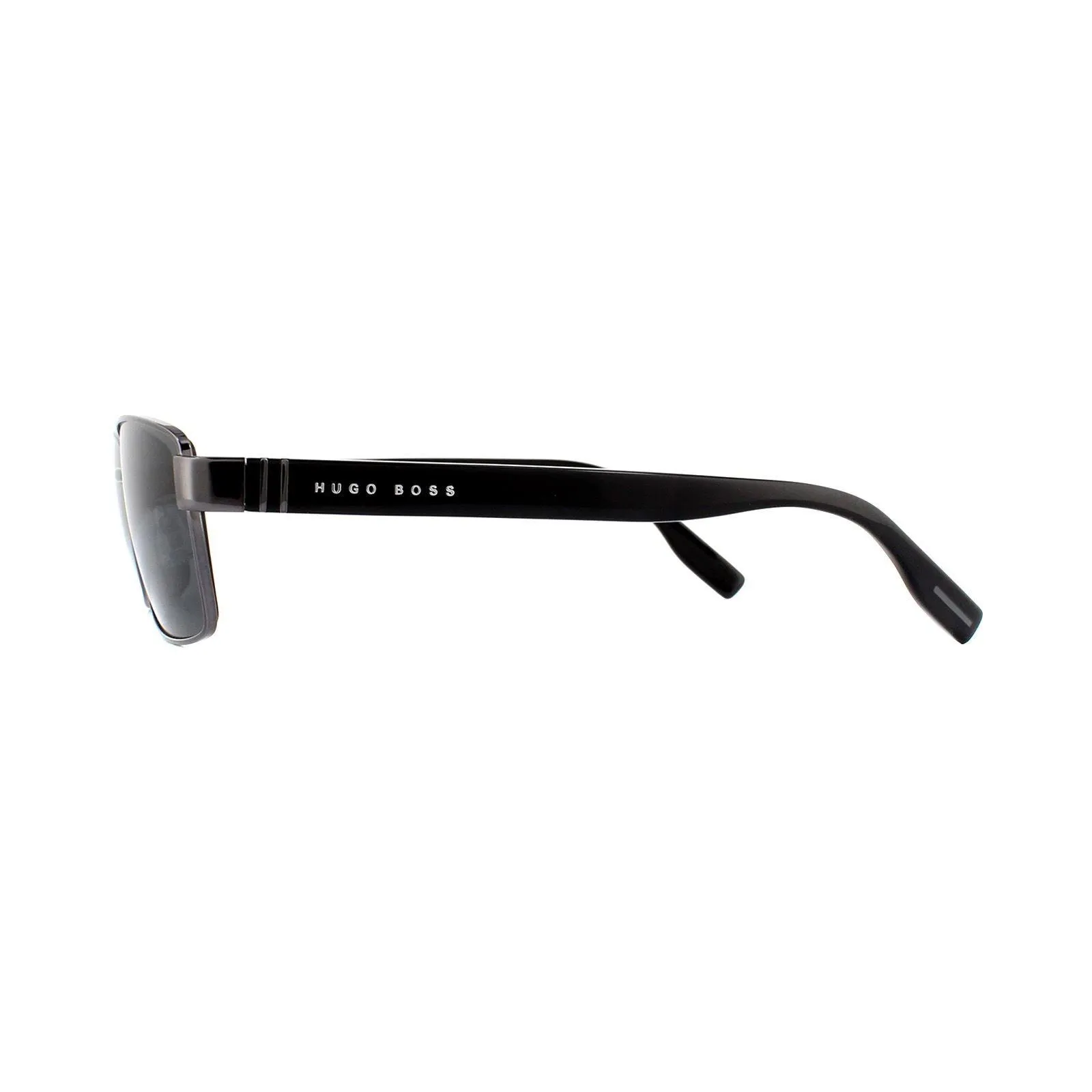 Sunglasses | Rectangle Dark Ruthenium Black Grey Sunglasses | Hugo Boss