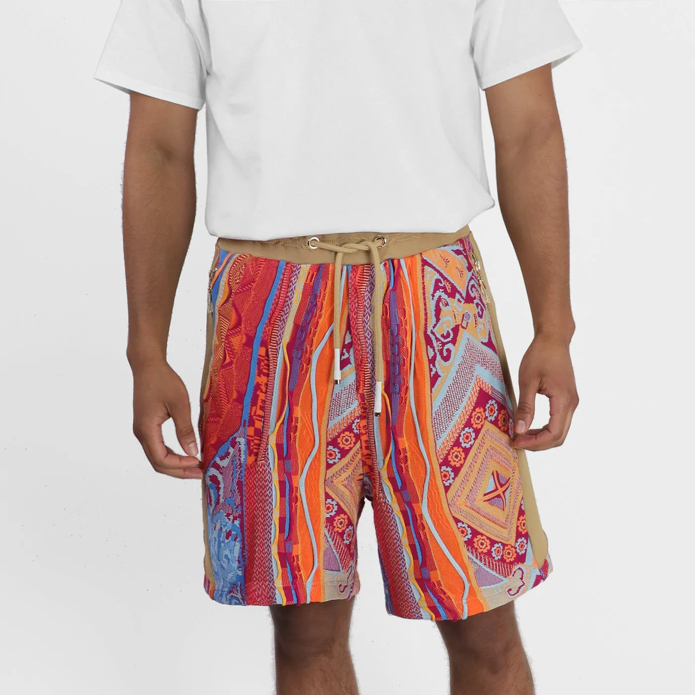 Sweater Pieced Fleece Shorts - Cancun