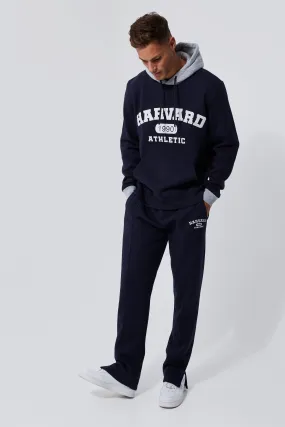 Tall Harvard Varsity Contrast Hooded Tracksuit