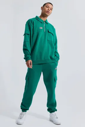 Tall Oversized Cargo Collared Tracksuit