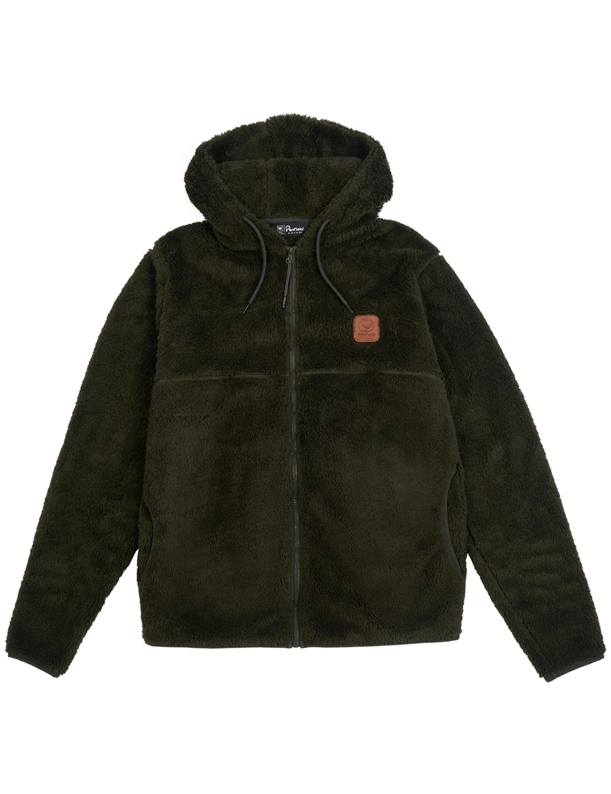 Teddy Fleece Zip Through Sweat - Forest Night