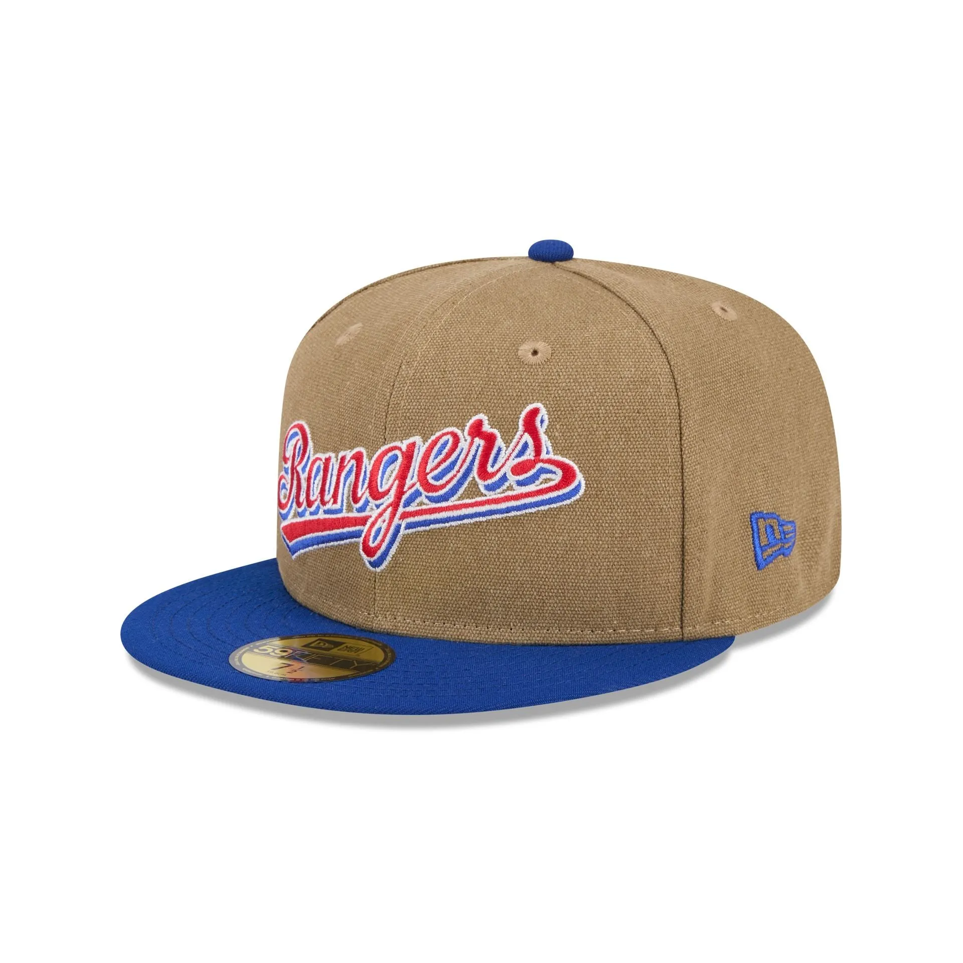 Texas Rangers Canvas Crown 59FIFTY Fitted Hat