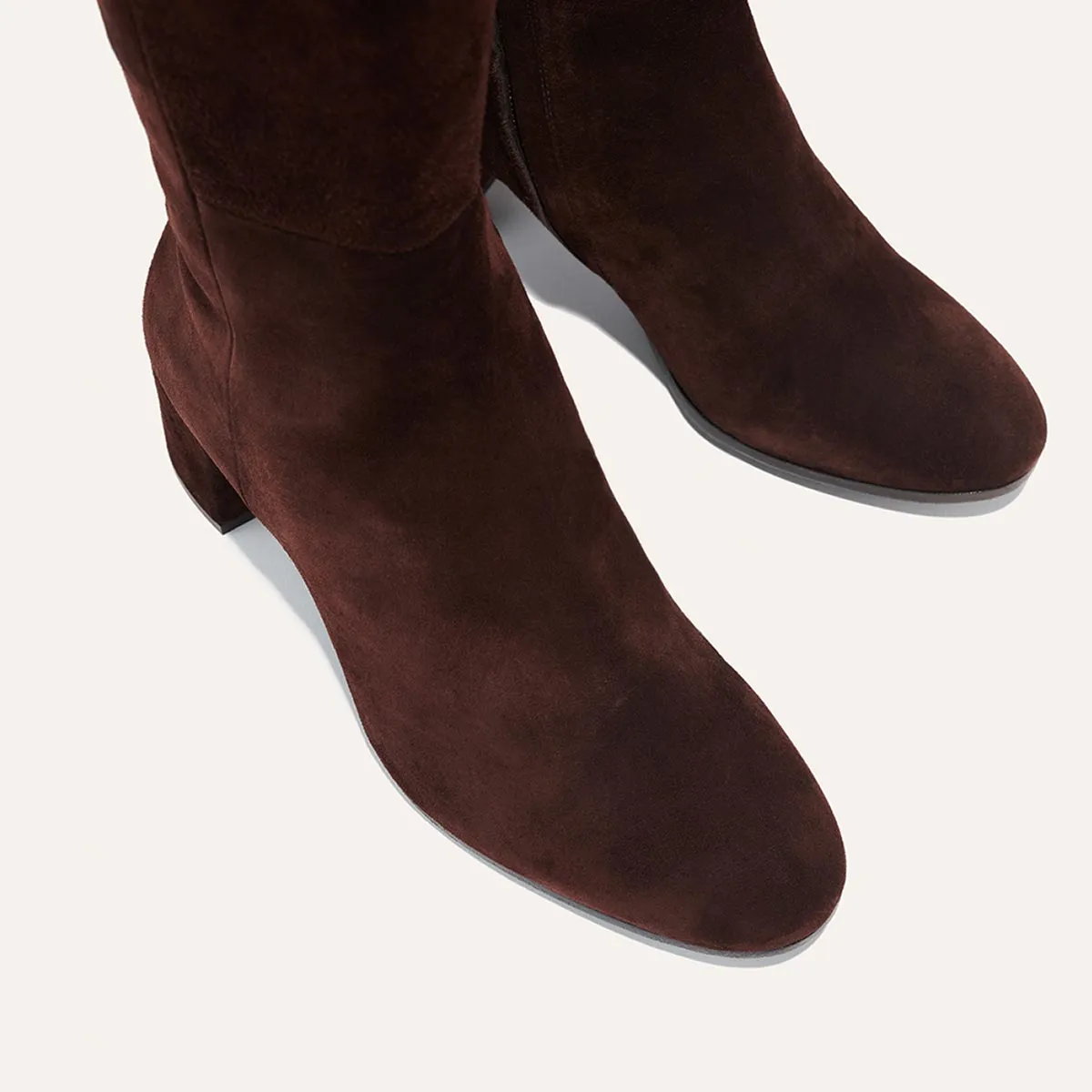 The Edie Boot - Chocolate Suede