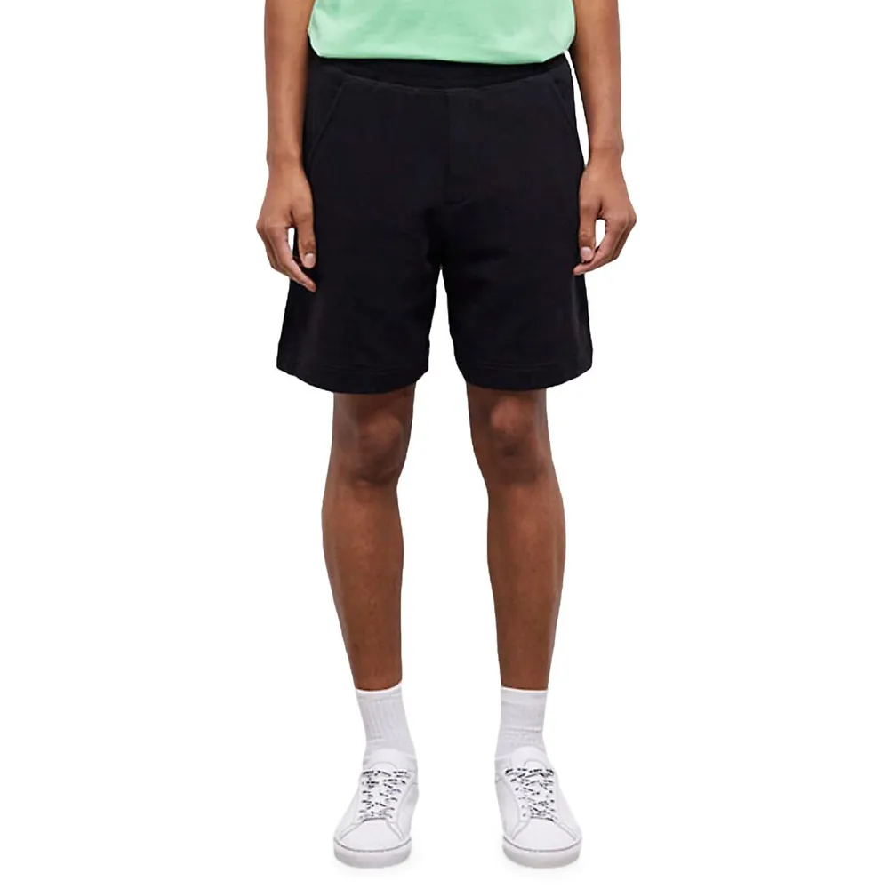 The Kooples Logo-Print Pull-On Fleece Shorts