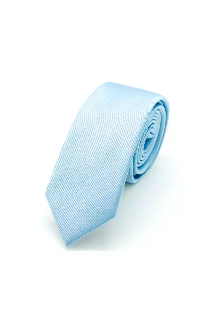 The Shirt Bar The Shirt Bar Solid Blue Bell Woven Necktie NT16.7