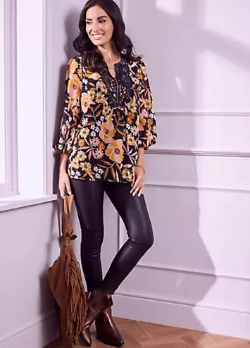 Together Applique Detail Print Tunic | Grattan