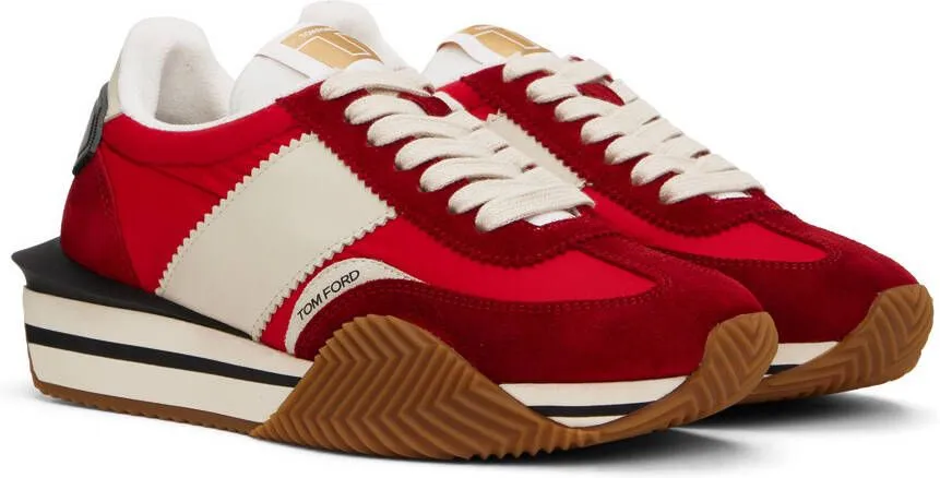 TOM FORD Red James Sneakers