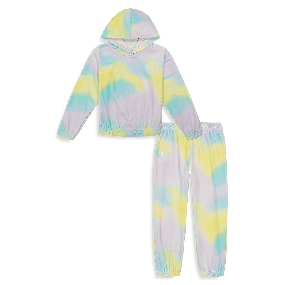 Under Armour Little Girl's Soft Blur 2-Piece Velour Hoodie Set