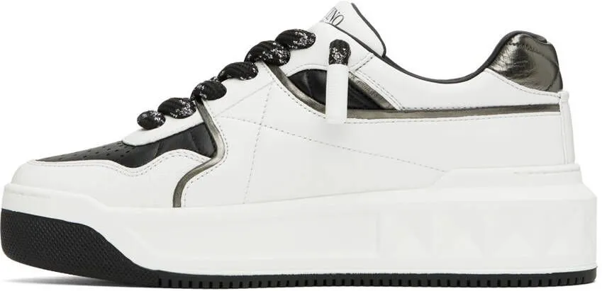 Valentino Garavani Black & White One Stud Sneakers