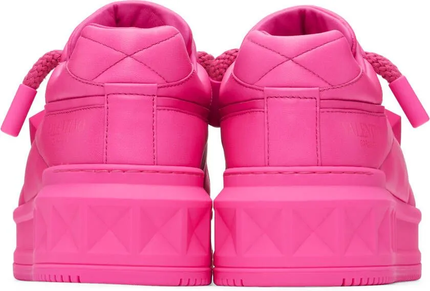 Valentino Garavani Pink One Stud XL Sneakers