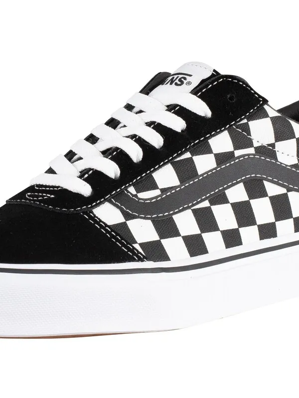 Vans Ward Checkered Trainers - Black/True White