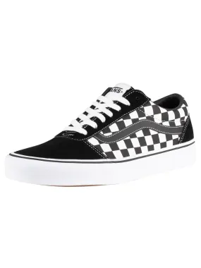 Vans Ward Checkered Trainers - Black/True White