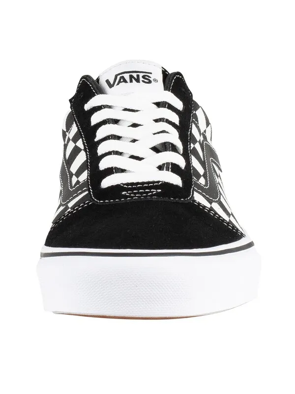 Vans Ward Checkered Trainers - Black/True White