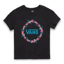 Vans Wreath Edger Womens Shirt - Black -