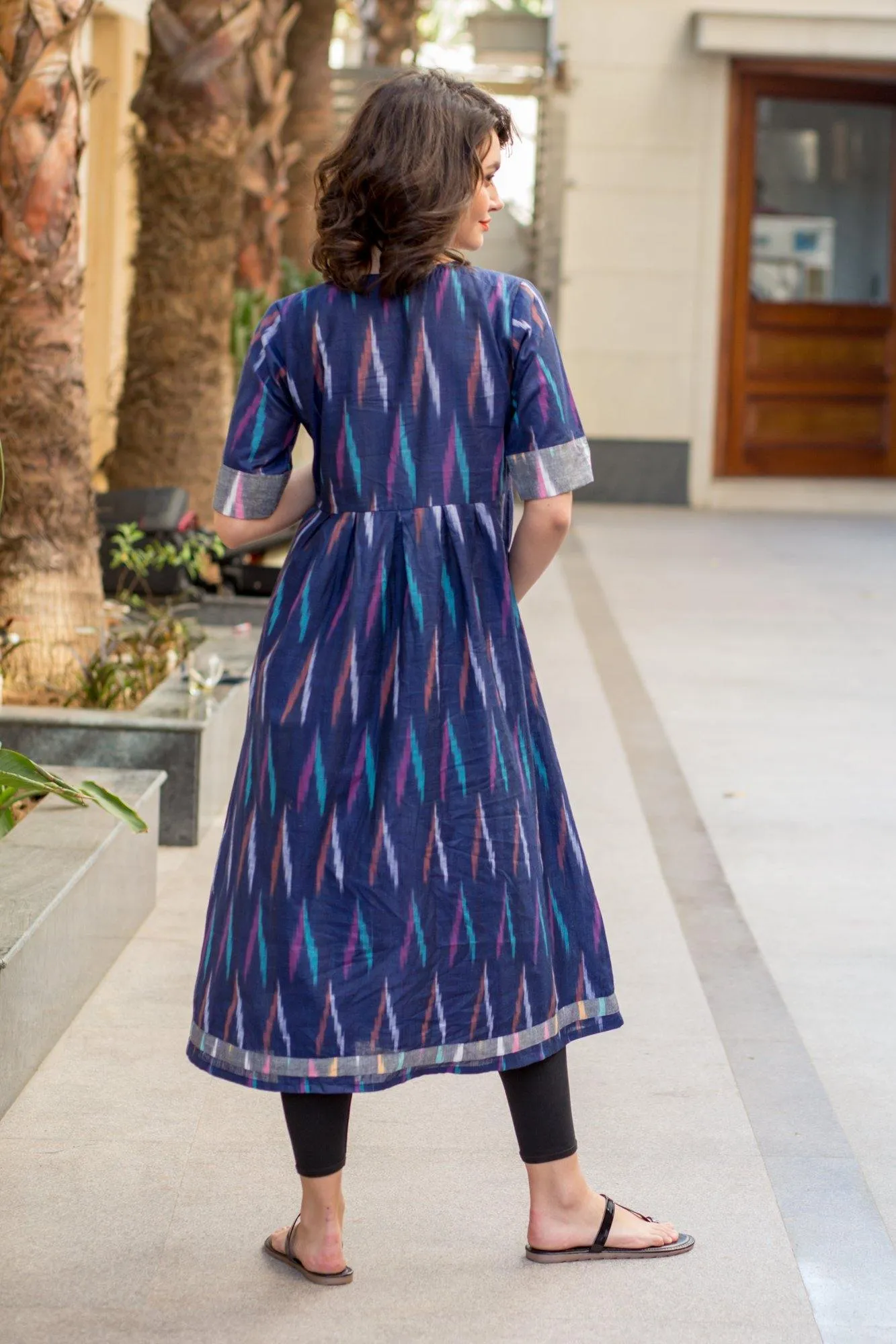 VIOLET IKAT MATERNITY AND NURSING KURTA