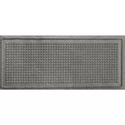 WaterHog Squares Indoor/Outdoor Boot Tray, Medium Gray, 15 in. x 36 in.