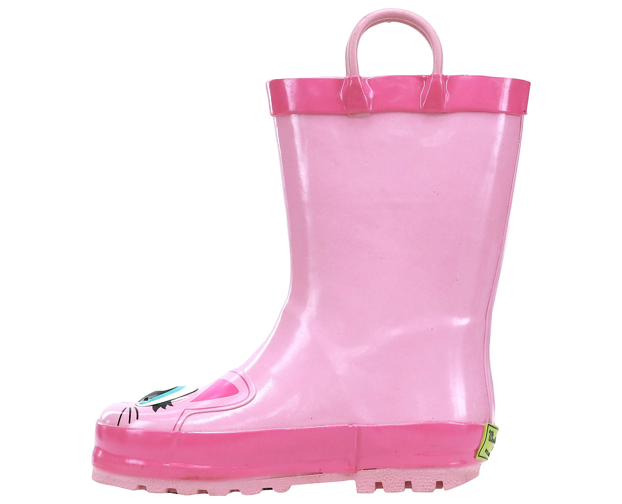 Western Chief Pink Kitty Youth Girls' (11-4) Rain Boot