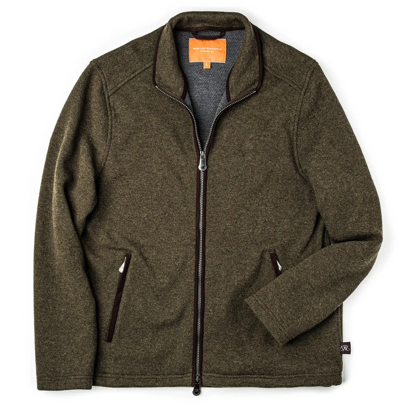 Westley Richards Lyell Full Zip Fleece Moss