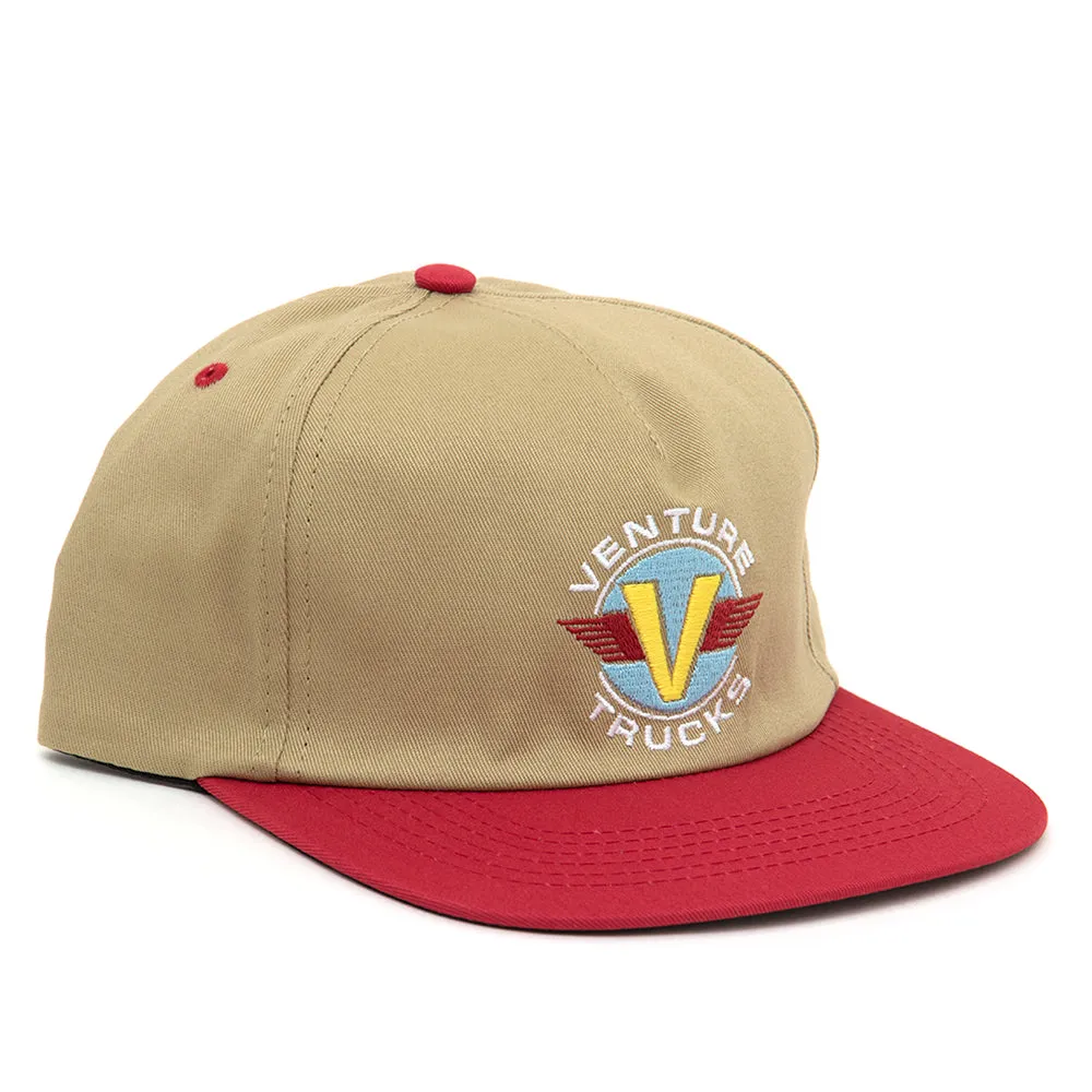 Wings Adj. Snapback Hat (Tan)