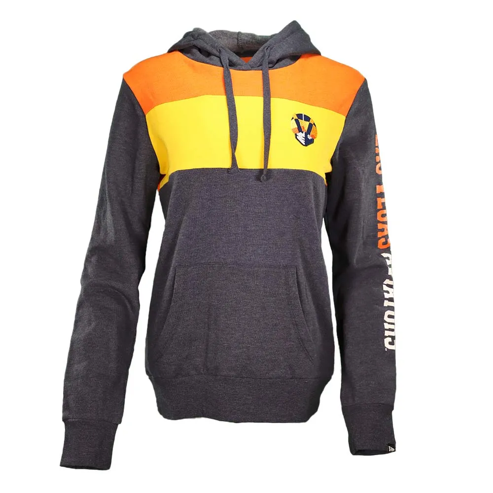 Women's Las Vegas Aviators New Era Aviator Navy/Orange/Gold Brushed Bi-Blend Hoodie