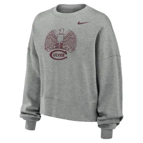 Womens Phoenix Fleece Crew - Dark Grey Heather