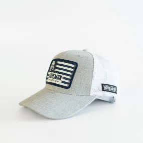 Workman Blue Reaper Flag Snapback Hat