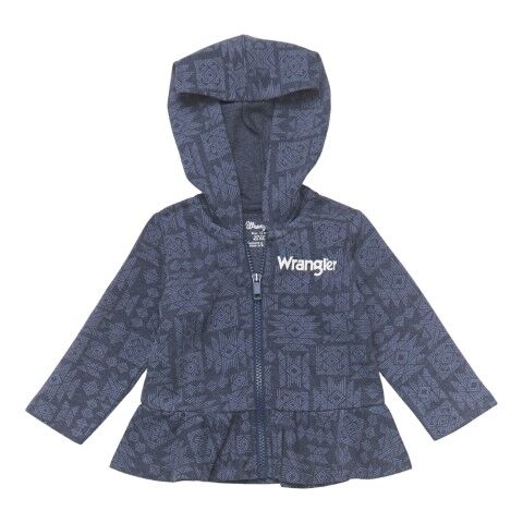 Wrangler Girl's Hoodie in Navy