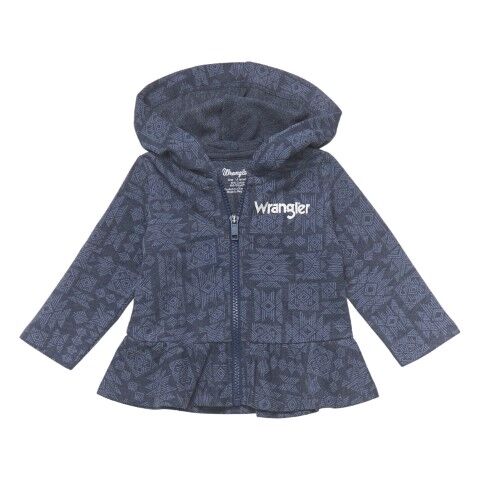 Wrangler Girl's Hoodie in Navy