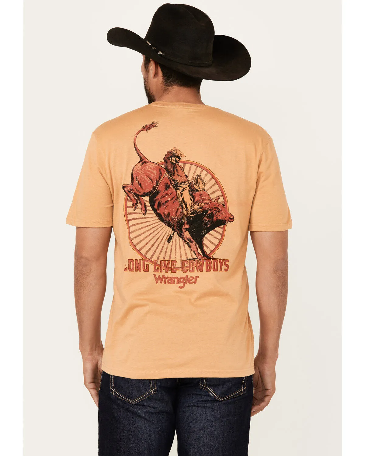 Wrangler Men's Boot Barn Exclusive Bucking Cowboy Short Sleeve Graphic T-Shirt